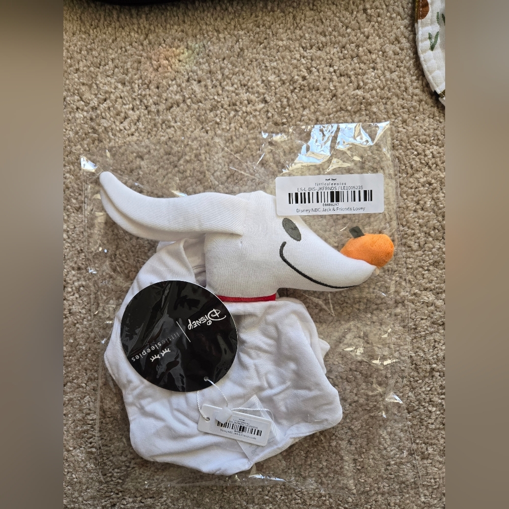 NIB Little Sleepies Zero Lovey nightmare before christmas